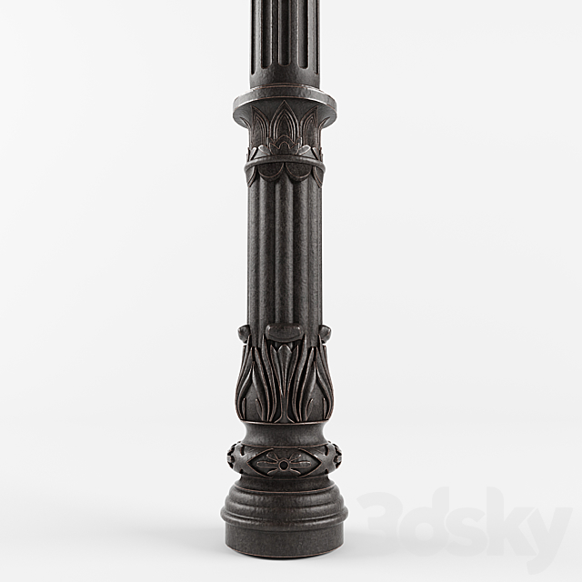 cast iron column 3d