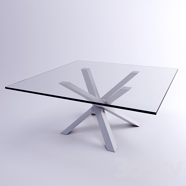 Acerbis table + chairs 3DSMax File - thumbnail 3
