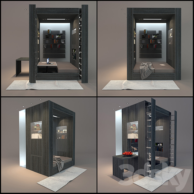 Alcove in a modern style 3DSMax File - thumbnail 3