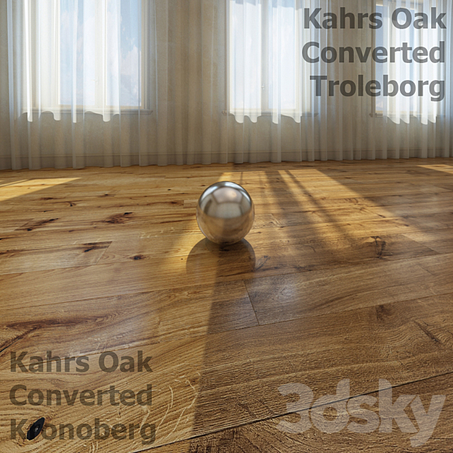 Flooring Kahrs Oak Converted Kronoberg (Kronoberg) Parquet board Kahrs Old Oak Troleborg (Trollaborg) 3DSMax File - thumbnail 1