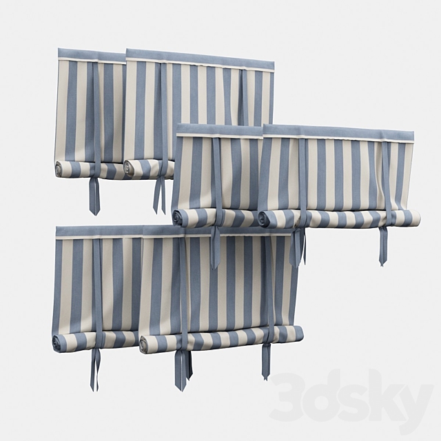 Roman blind with garters Free Download