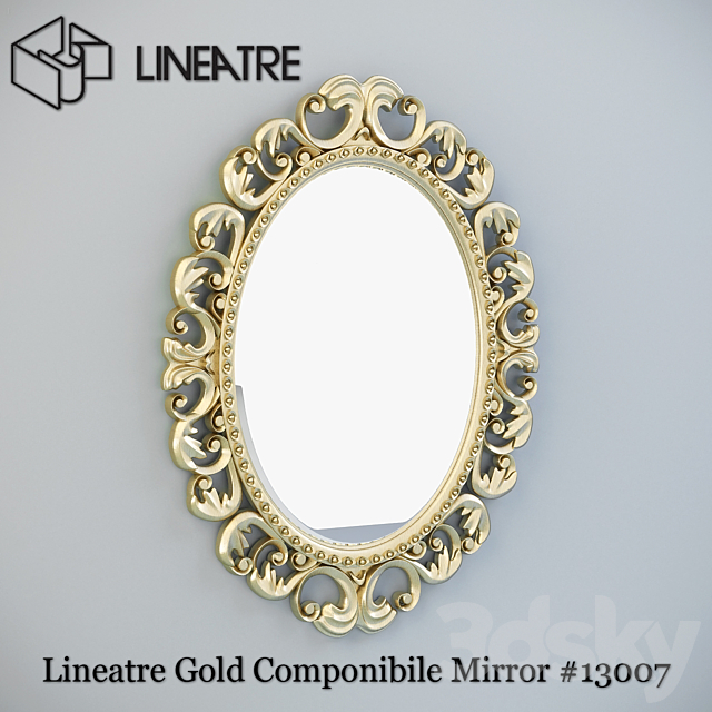 Lineatre Gold Componibile Mirror # 13007 Free Download