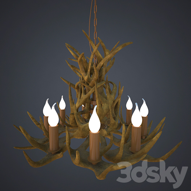 Chandelier Pride of England 3DSMax File - thumbnail 3