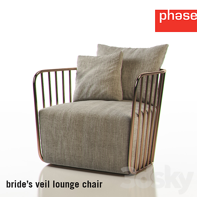 PHASE – BRIDE’S Veil Lounge Chair 3DSMax File - thumbnail 1