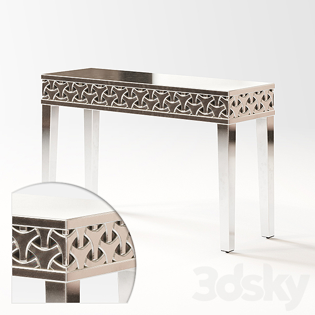 Mirrored console table. 3DSMax File - thumbnail 1