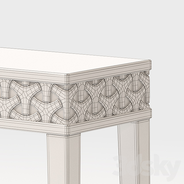 Mirrored console table. 3DSMax File - thumbnail 3