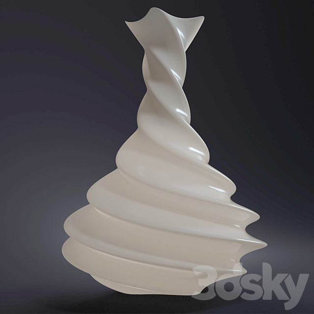 Vase twist-vase 3d