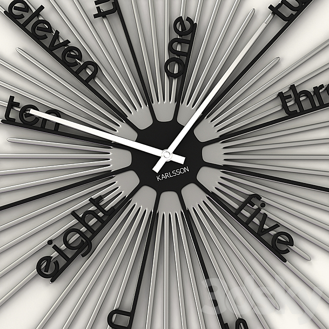 Wall clock KARLSSON 3d