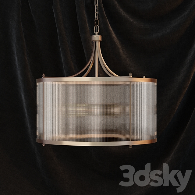 Gramercy glass tube chandelier 3DSMax File - thumbnail 1