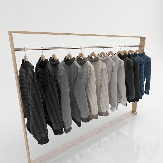 Set of clothes on a hanger B 3DSMax File - thumbnail 3