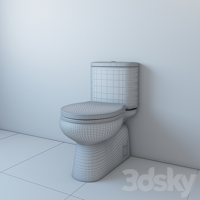 toilet 3DSMax File - thumbnail 2