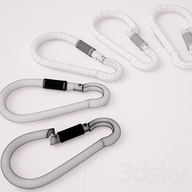Carabiner fixing 3d