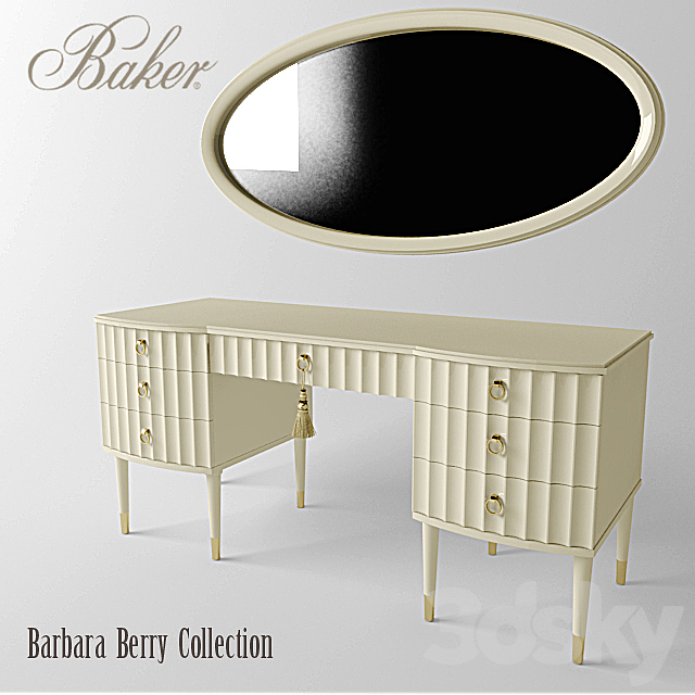 Dressing table mirror c from Barbara Berry 3DSMax File - thumbnail 1