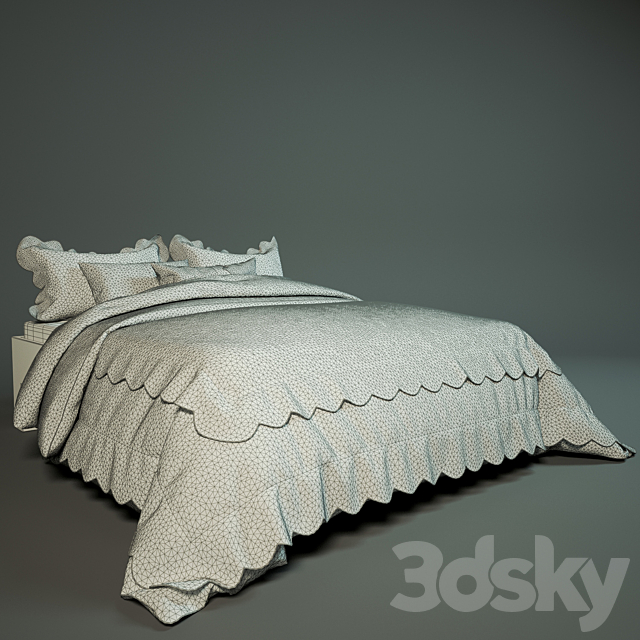 Blanket with pillow 3DSMax File - thumbnail 2