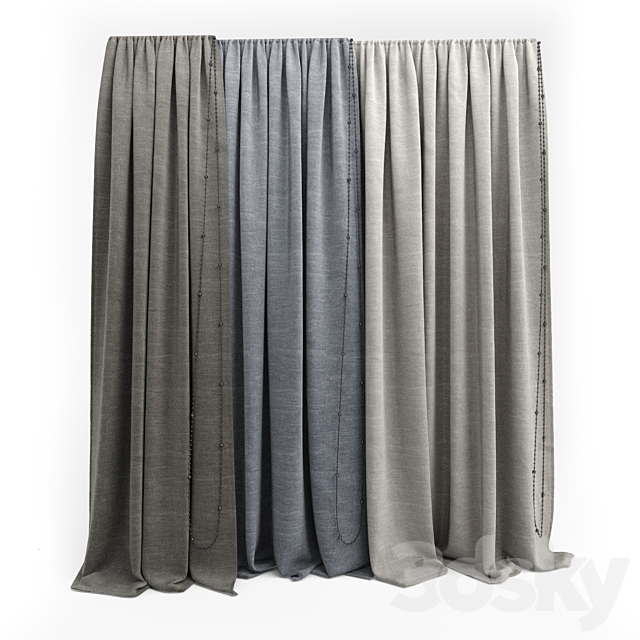 three curtains 3 3d