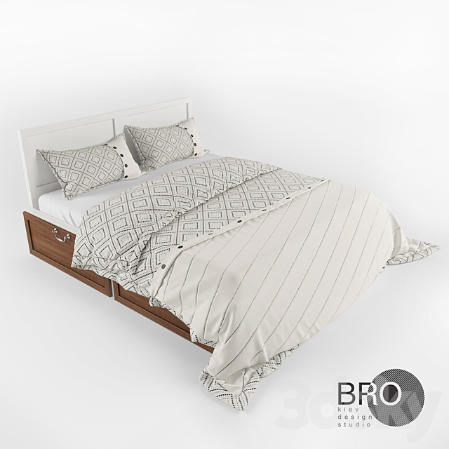 Bed from BRO 3DSMax File - thumbnail 1