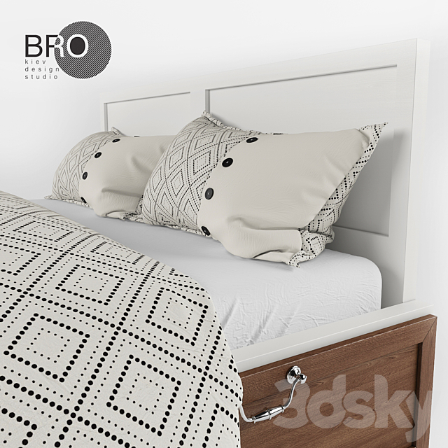 Bed from BRO 3DSMax File - thumbnail 2