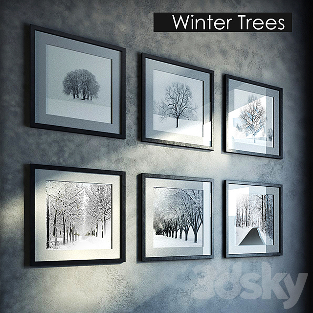 Paintings winter theme 3DSMax File - thumbnail 1