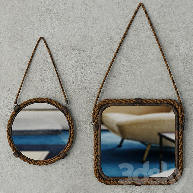 Molyneux Jute & Metal Mirror Set Free Download