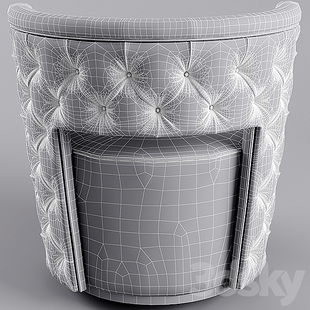 chair and table rugiano Giotto 3DSMax File - thumbnail 3