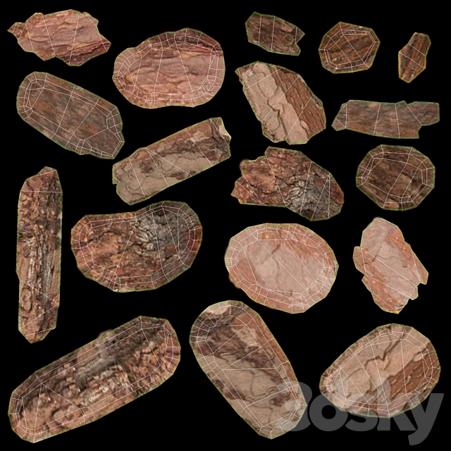 Mulch of pine bark 3DSMax File - thumbnail 3