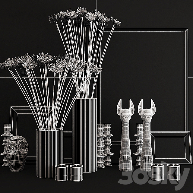 vases and plants kellyhoppen decor 3DSMax File - thumbnail 2