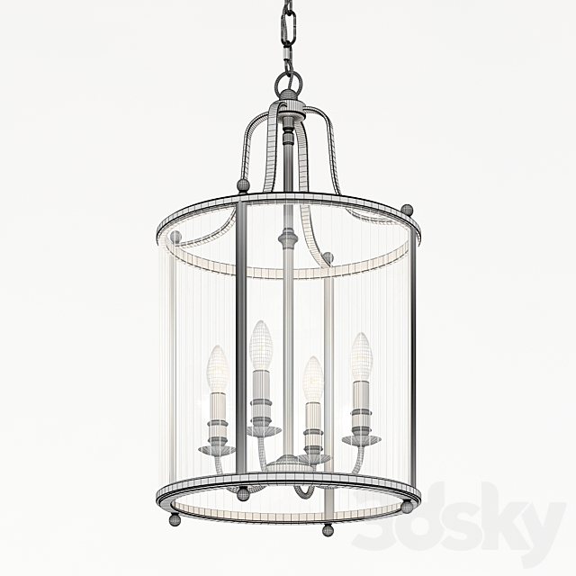 Hudson Valley Lighting Mansfield Transitional Foyer Light HV-1315 3d