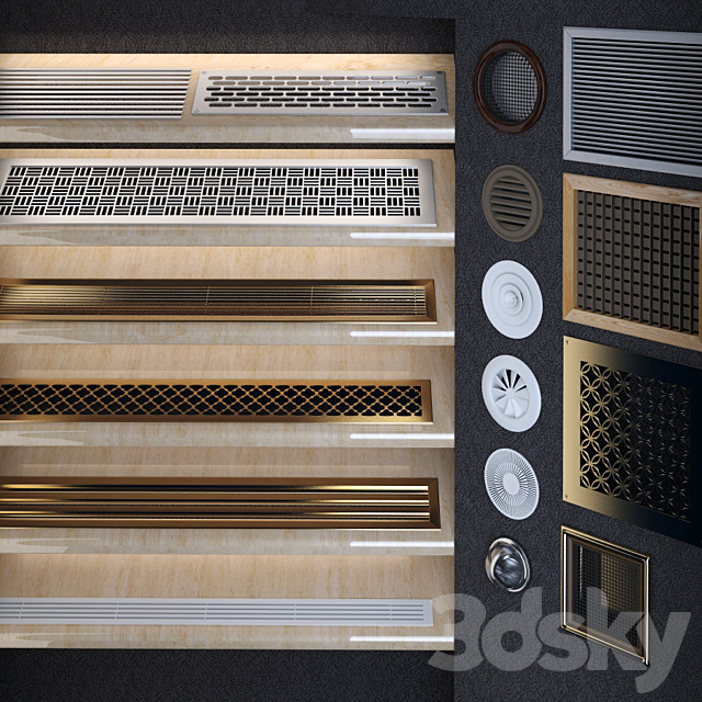 Ventilation grilles and diffusers Free Download