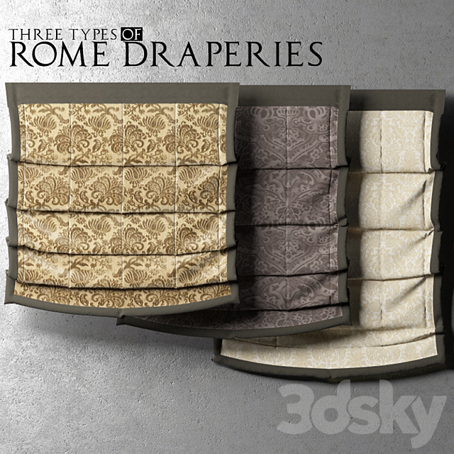 Roman shades of velvet 3DSMax File - thumbnail 2