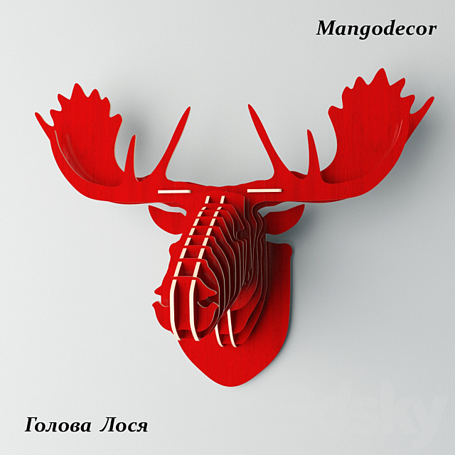 MANGO DECOR moose head 3d