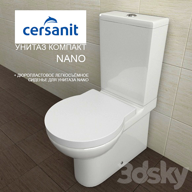 Toilet bowls COMPACT Cersanit NANO 3DSMax File - thumbnail 1