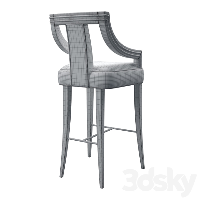 Brabbu Eanda Bar Chair 3DSMax File - thumbnail 2