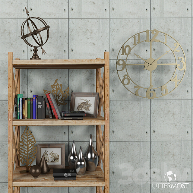 Shelves with accessories from UTTERMOST 3DSMax File - thumbnail 2