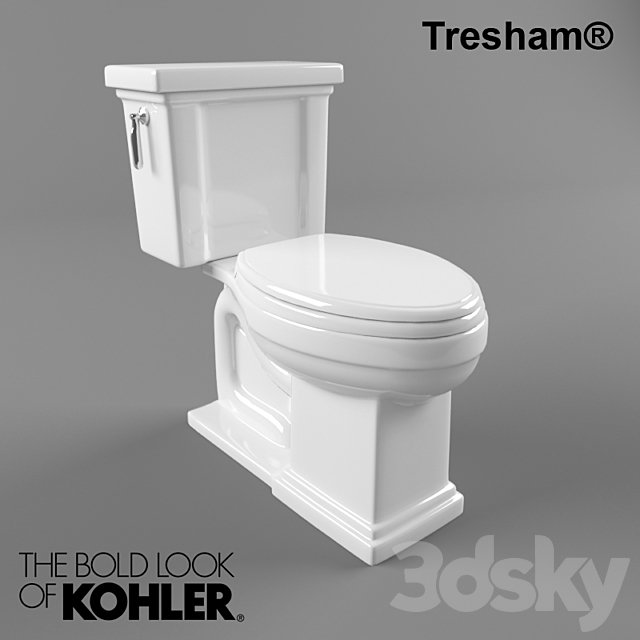 Kohler Tresham Toilet 3DSMax File - thumbnail 1