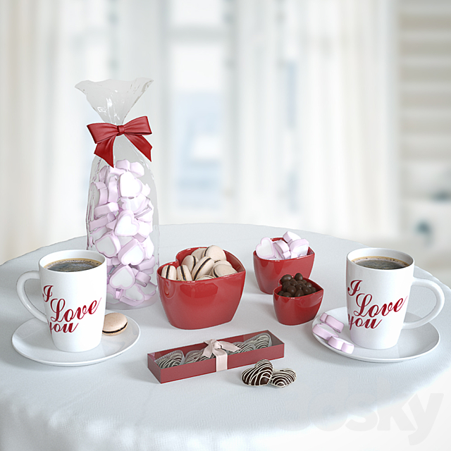 valentine's coffee set Free Download