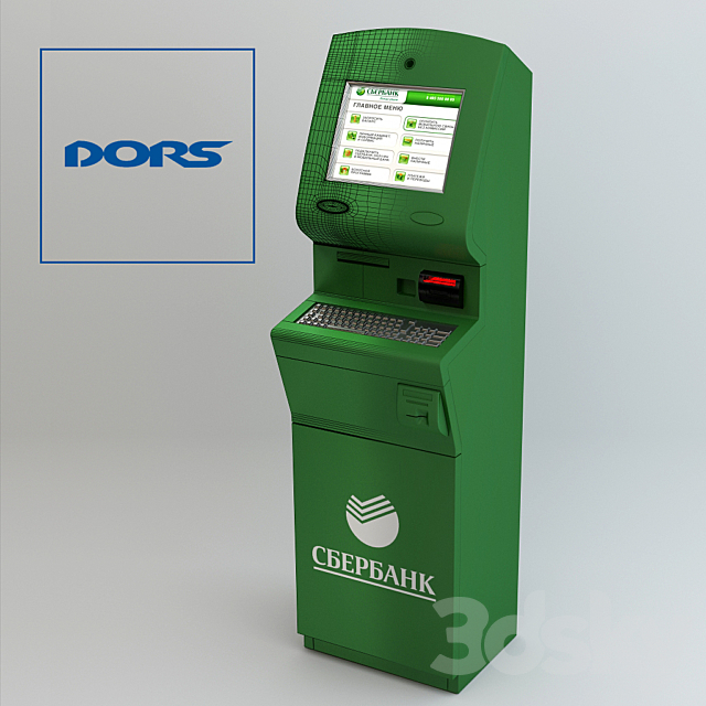 Payment terminal DORS PTM-1112 3DSMax File - thumbnail 1