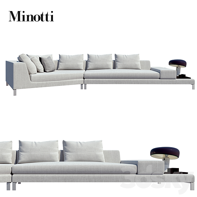minotti sofas hamilton islands compositions 03 3d