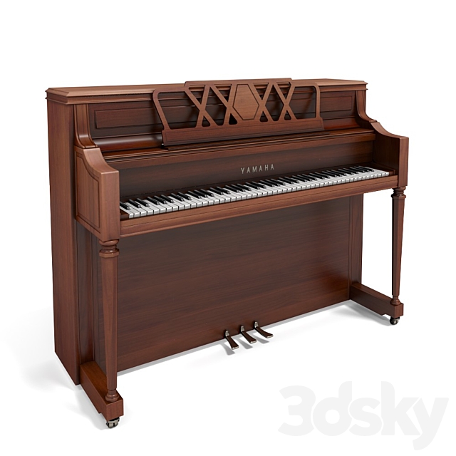 Acoustic piano Yamaha M2 SM 3D Model 3DSKY Decor Helper