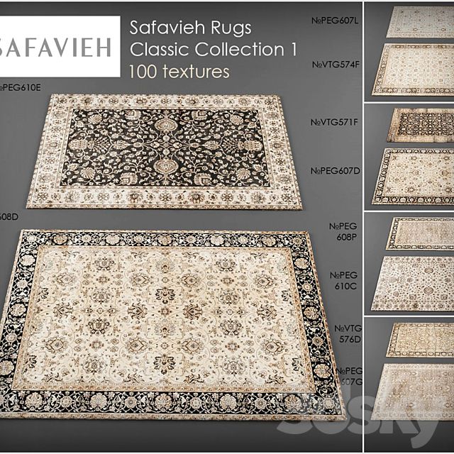 Safavieh rugs1 3DSMax File - thumbnail 1