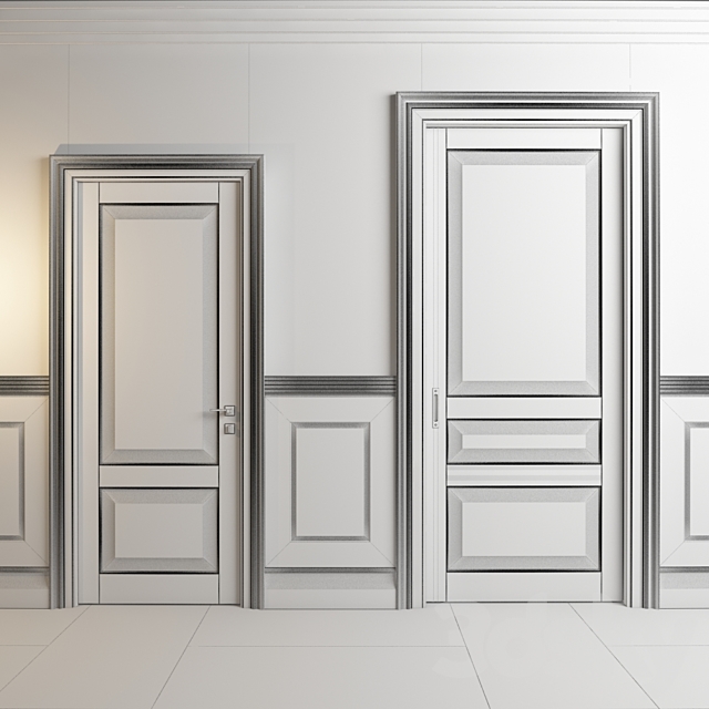 Classic doors and panels - Deco Room - Oaklend 3d