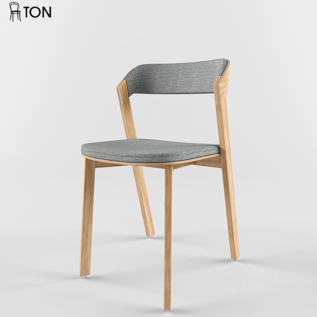 Ton Merano chair + Table stelvio 3d