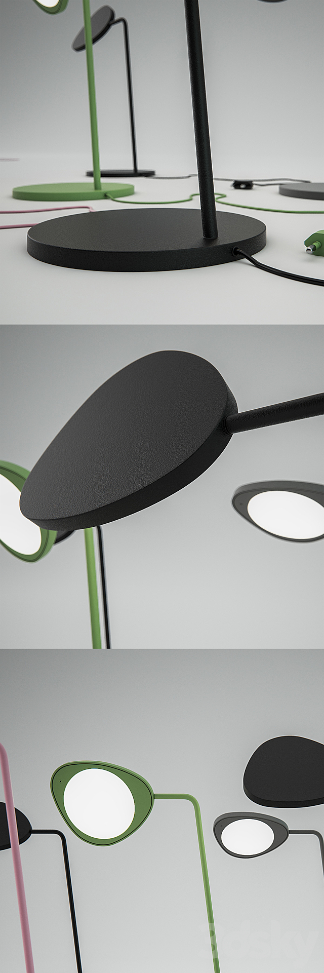 Muuto _ Leaf Lamp table 3d