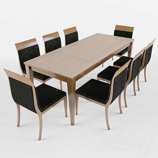 Table Dining Set – Piombini 3DSMax File - thumbnail 1