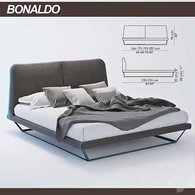 Bonaldo Amlet bed 3DSMax File - thumbnail 1