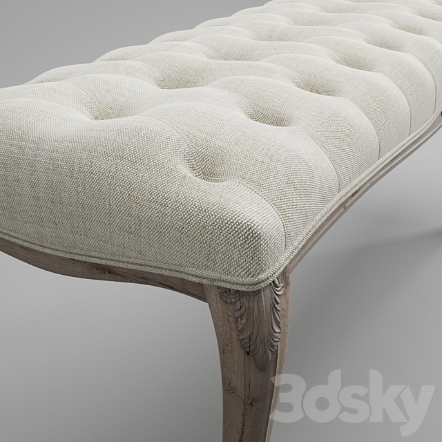Classic style bench 3d