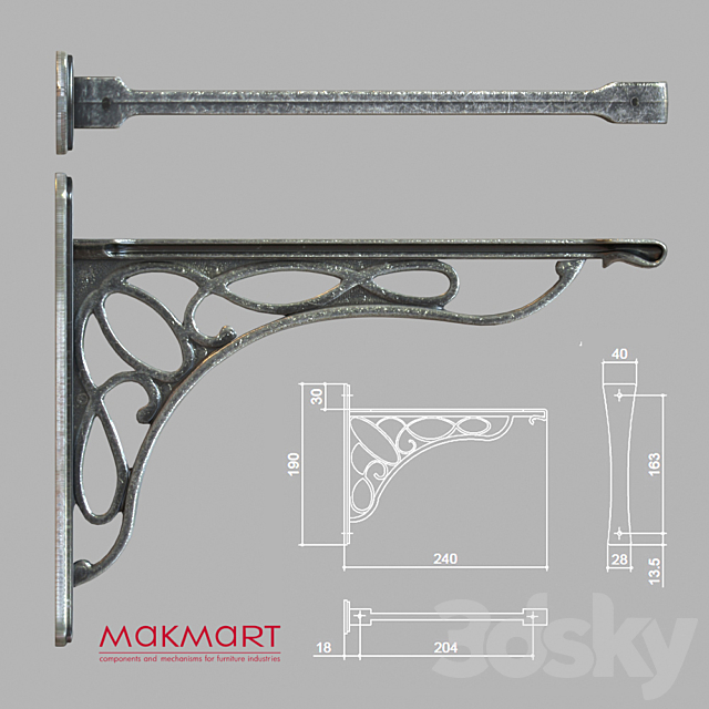 Shelf and hook McMurtry 3DSMax File - thumbnail 2