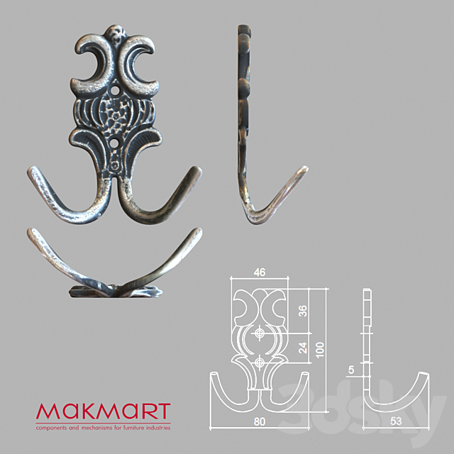 Shelf and hook McMurtry 3DSMax File - thumbnail 3