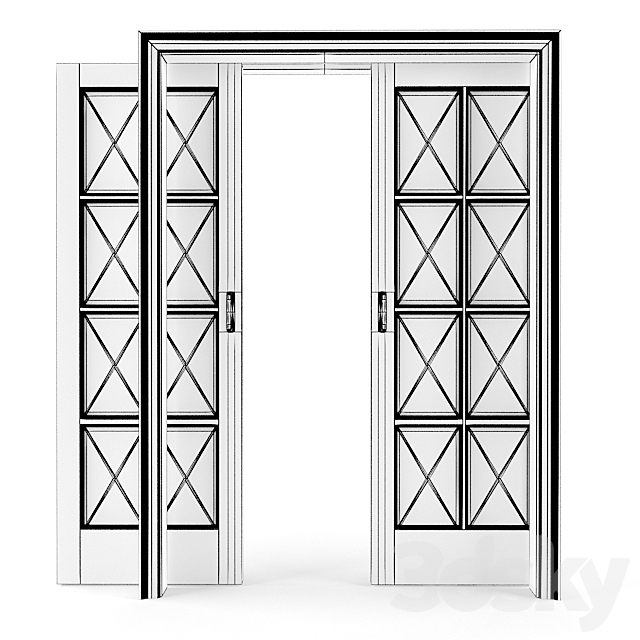 classic sliding door 3d