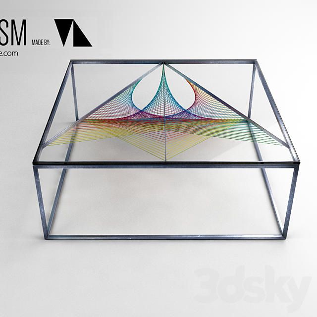 Prism Table by MN Design 3DS Max Model - thumbnail 2