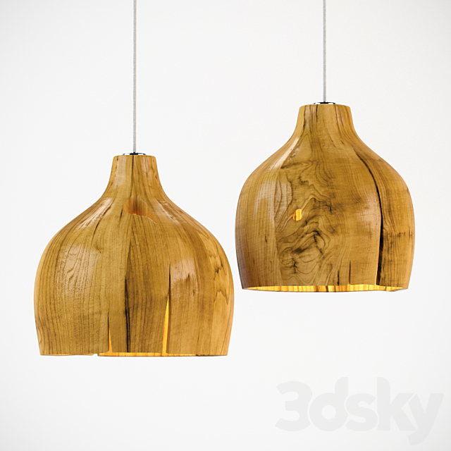 Rough Wooden lamp Free Download